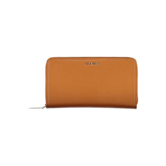 Calvin Klein Brown Polyethylene Women Wallet Calvin Klein Retail Flare