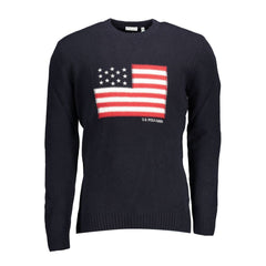 U.S. POLO ASSN. Blue Wool Men Sweater U.S. POLO ASSN. Retail Flare