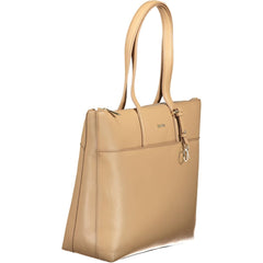Calvin Klein Beige Polyester Women Handbag Calvin Klein Retail Flare