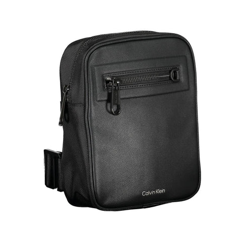 Calvin Klein Sleek Black Shoulder Bag with Contrasting Details Calvin Klein Retail Flare
