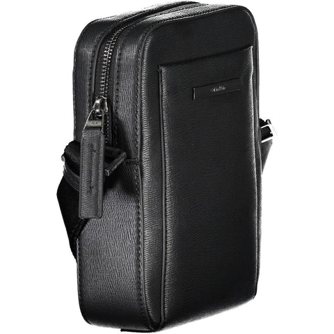Calvin Klein Elegant Black Shoulder Bag with Sleek Detailing Calvin Klein Retail Flare