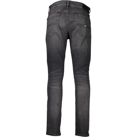 Tommy Hilfiger Black Cotton Jeans & Pant Tommy Hilfiger Retail Flare