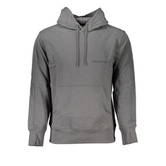 Calvin Klein Elegant Gray Hooded Sweatshirt Calvin Klein Retail Flare