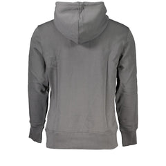 Calvin Klein Elegant Gray Hooded Sweatshirt Calvin Klein Retail Flare