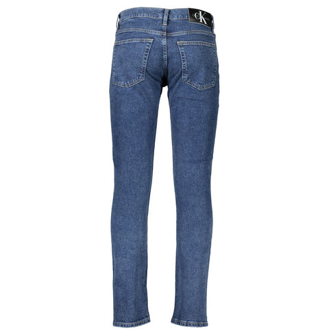 Calvin Klein Blue Cotton Jeans & Pant Calvin Klein Retail Flare