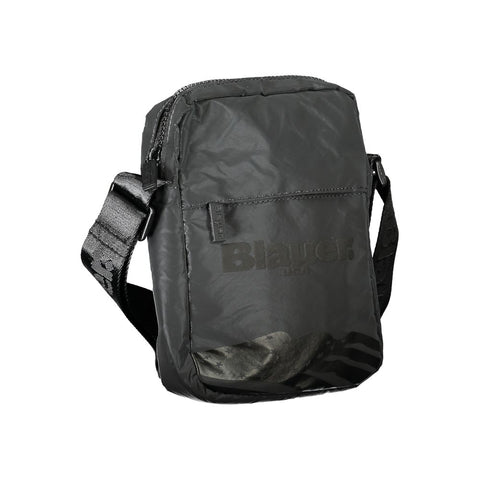 Blauer Sleek Black Shoulder Bag with Adjustable Strap Blauer Retail Flare