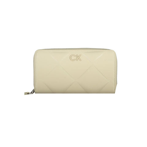 Calvin Klein Beige Polyester Wallet Calvin Klein Retail Flare