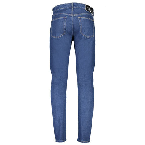 Calvin Klein Blue Cotton Jeans & Pant Calvin Klein Retail Flare
