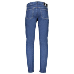 Calvin Klein Blue Cotton Jeans & Pant Calvin Klein Retail Flare