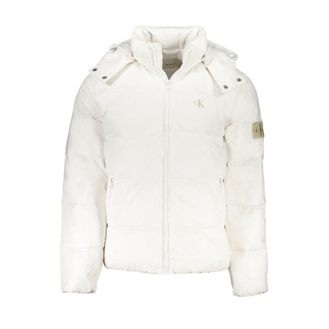 Calvin Klein White Polyamide Jacket Calvin Klein Retail Flare