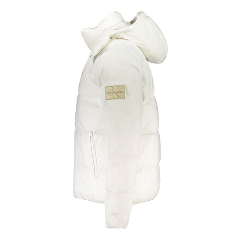 Calvin Klein White Polyamide Jacket Calvin Klein Retail Flare