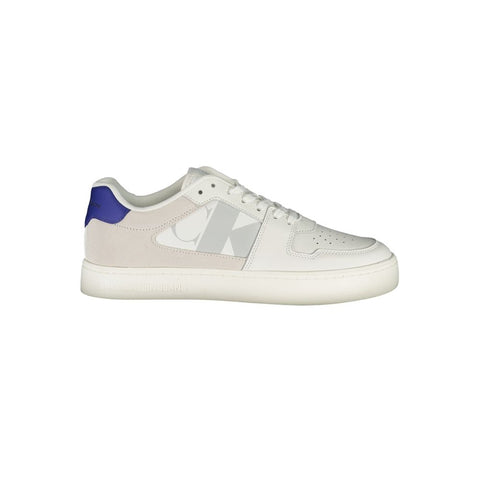 Calvin Klein White Leather Mens Sneaker Calvin Klein Retail Flare