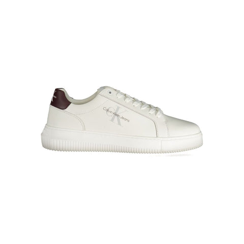Calvin Klein White Polyester Sneaker Calvin Klein Retail Flare
