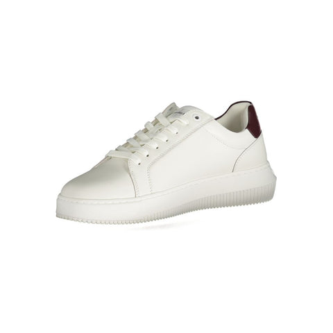 Calvin Klein White Polyester Sneaker Calvin Klein Retail Flare