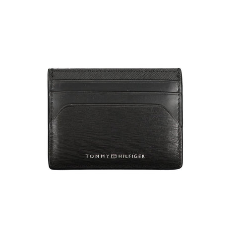 Tommy Hilfiger Black Leather Wallet Tommy Hilfiger Retail Flare