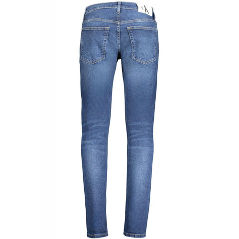 Calvin Klein Blue Cotton Jeans & Pant Calvin Klein Retail Flare