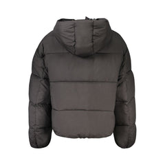 Calvin Klein Black Polyester Women Jacket Calvin Klein Retail Flare