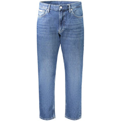 Calvin Klein Blue Cotton Men Jeans Calvin Klein Retail Flare
