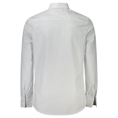 Calvin Klein White Cotton Men Shirt Calvin Klein Retail Flare