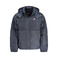 Tommy Hilfiger Blue Polyester Men Jacket Tommy Hilfiger Retail Flare