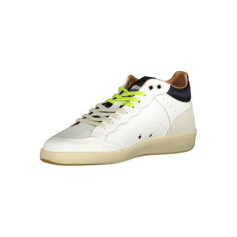 Blauer White Leather Men Sneaker Blauer Retail Flare