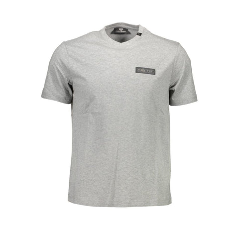 Plein Sport Gray Cotton Men T-Shirt Plein Sport Retail Flare