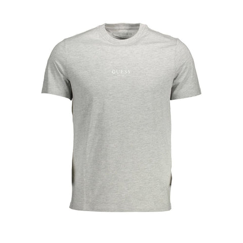 Guess Jeans Gray Cotton Men T-Shirt Guess Jeans Retail Flare