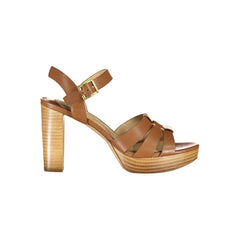 Ralph Lauren Brown Leather Sandal Ralph Lauren Retail Flare