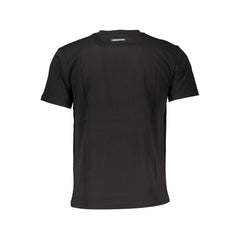 Cavalli Class Black Cotton Men T-Shirt Cavalli Class Retail Flare