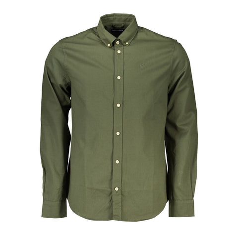 North Sails Green Cotton Men Shirt North Sails Retail Flare