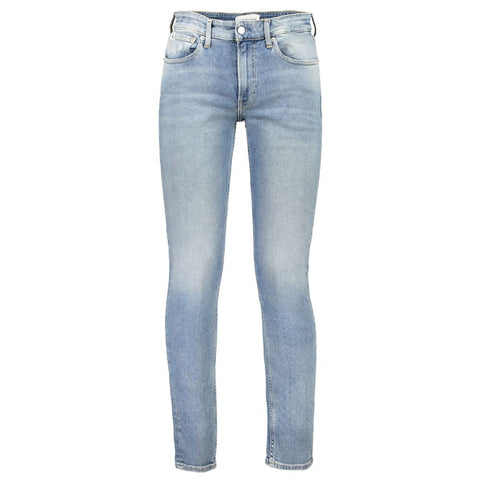 Calvin Klein Blue Cotton Jeans & Pant Calvin Klein Retail Flare