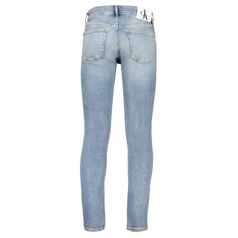 Calvin Klein Blue Cotton Jeans & Pant Calvin Klein Retail Flare