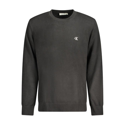Calvin Klein Black Cotton Men Sweater Calvin Klein Retail Flare