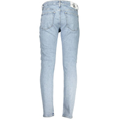 Calvin Klein Light Blue Cotton Men Jeans Calvin Klein Retail Flare
