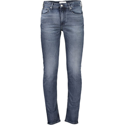 Calvin Klein Blue Cotton Jeans & Pant Calvin Klein Retail Flare
