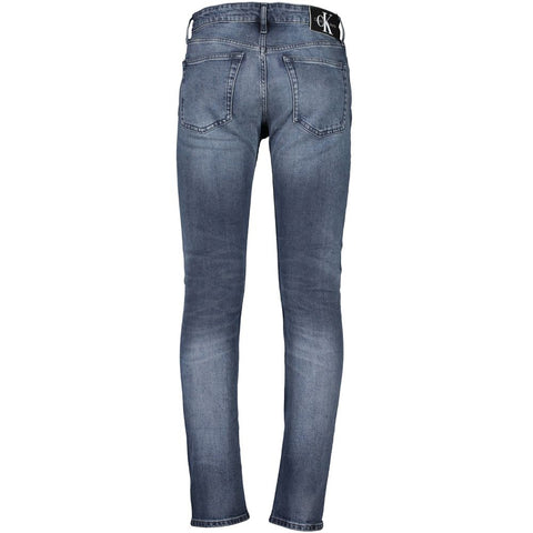 Calvin Klein Blue Cotton Jeans & Pant Calvin Klein Retail Flare