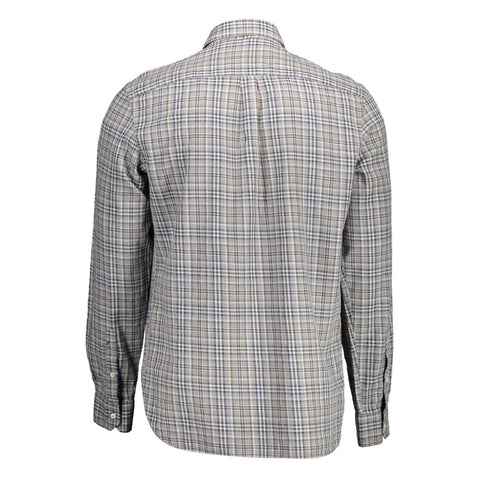 U.S. POLO ASSN. Gray Cotton Men Shirt U.S. POLO ASSN. Retail Flare