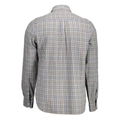 U.S. POLO ASSN. Gray Cotton Men Shirt U.S. POLO ASSN. Retail Flare