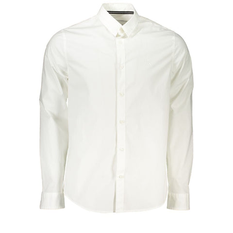 Calvin Klein Elegant Slim Fit Long Sleeved White Shirt Calvin Klein Retail Flare