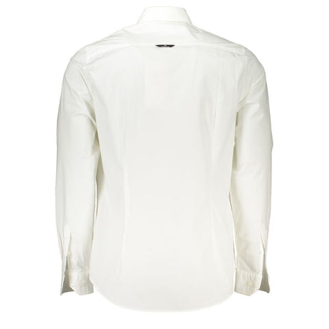 Calvin Klein Elegant Slim Fit Long Sleeved White Shirt Calvin Klein Retail Flare