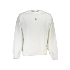 Calvin Klein White Cotton Men Sweater Calvin Klein Retail Flare