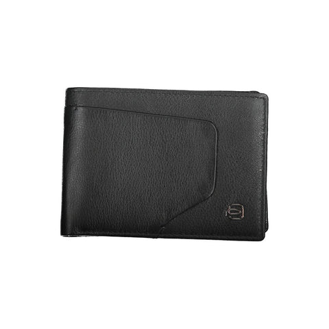 Piquadro Black Leather Mens Wallet Piquadro Retail Flare