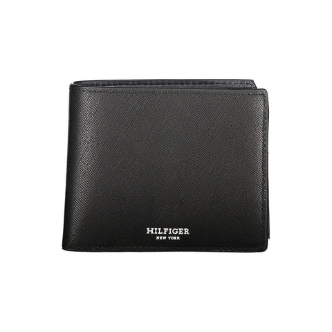 Tommy Hilfiger Black Leather Wallet Tommy Hilfiger Retail Flare