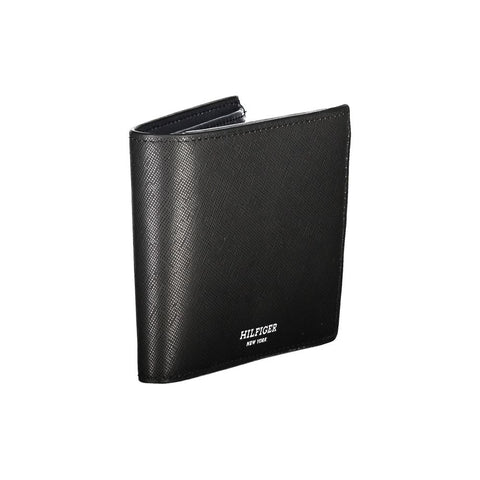 Tommy Hilfiger Black Leather Wallet Tommy Hilfiger Retail Flare