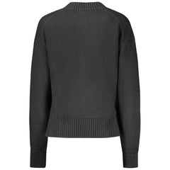 Calvin Klein Black Cotton Women Sweater Calvin Klein Retail Flare
