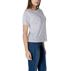 Liu Jo White Cotton Tops & T-Shirt Liu Jo Retail Flare