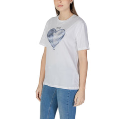 Liu Jo Blue Cotton Tops & T-Shirt Liu Jo Retail Flare