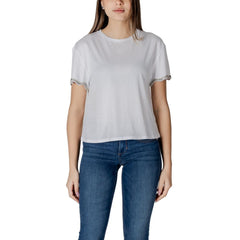 Liu Jo White Cotton Tops & T-Shirt Liu Jo Retail Flare