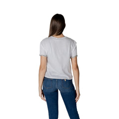 Liu Jo White Cotton Tops & T-Shirt Liu Jo Retail Flare