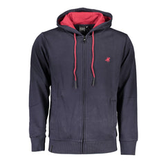 U.S. Grand Polo Blue Cotton Sweater U.S. Grand Polo Retail Flare